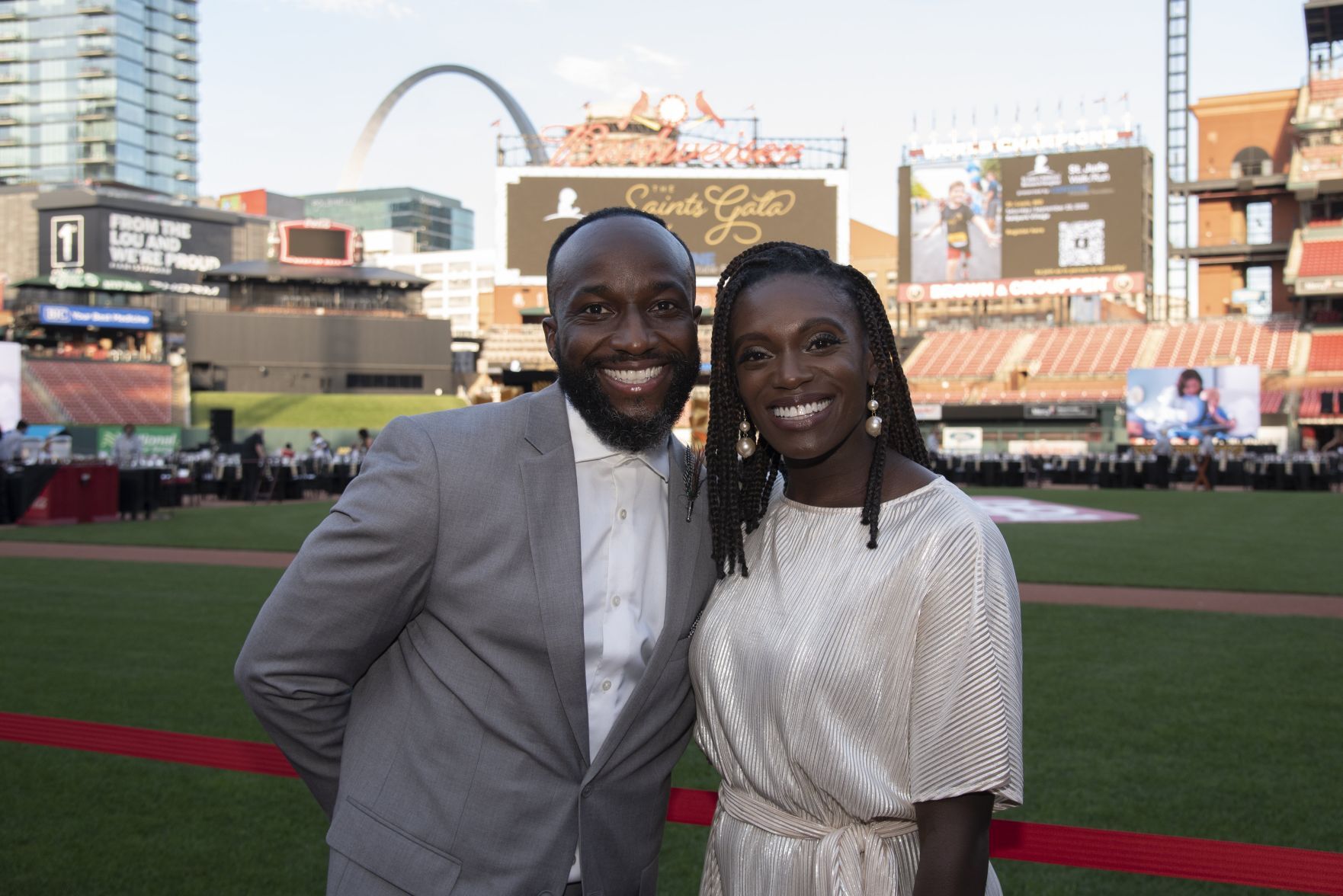 Alonzo Nelson and Dawn Harper-Nelson